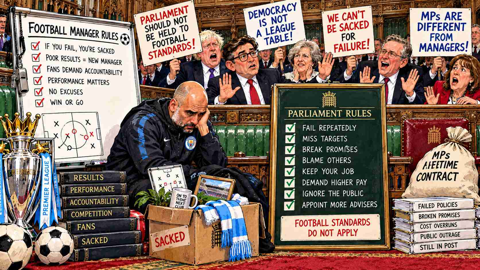 British Politicians Discover Football Managers Get Sacked for Failure, Demand Parliament Be Exempt From Dangerous Sporting Standards