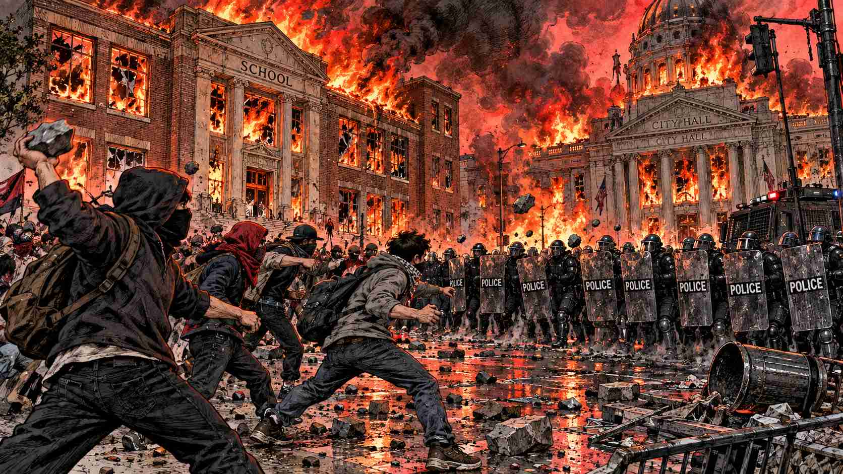 Cost of Living: French Rioters Torch Shops to Cut Prices