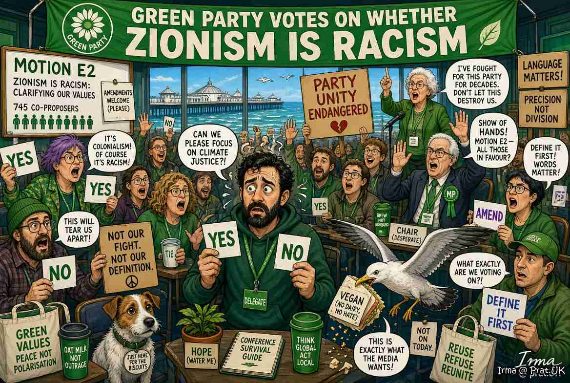 Green Party Votes on Whether Zionism Is Racism