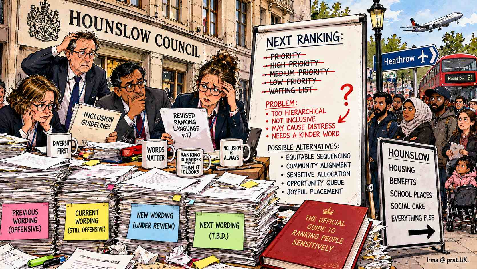 Hounslow Plan Fixes Wording of the Next Ranking