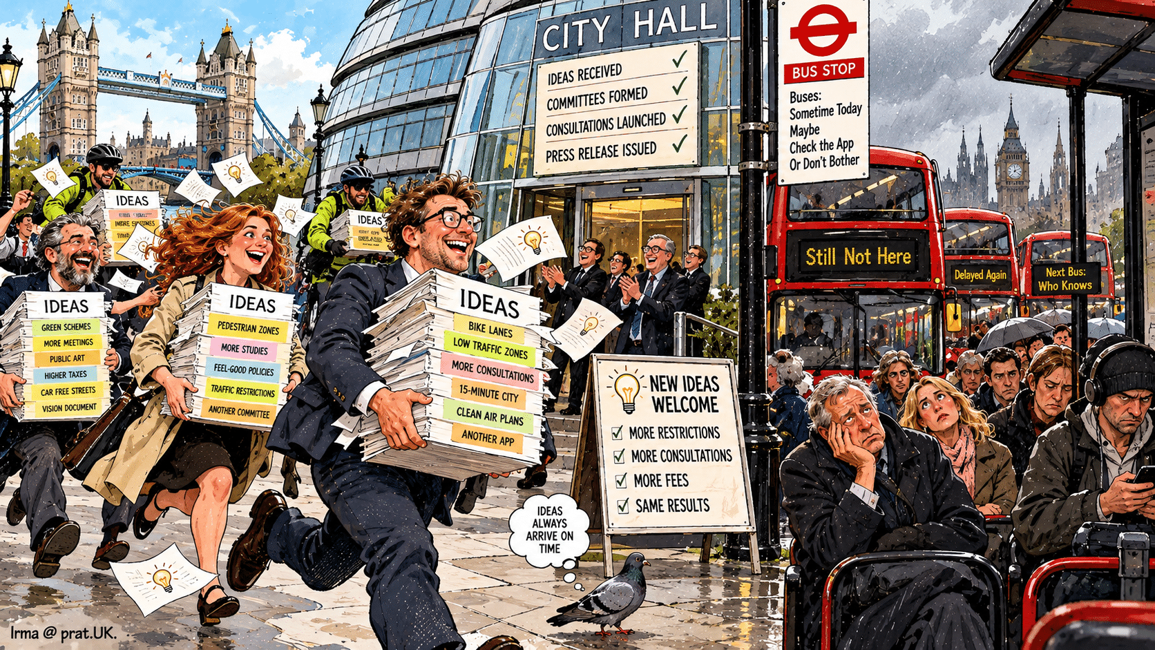 Ideas Reach City Hall Faster Than Buses Reach Stops