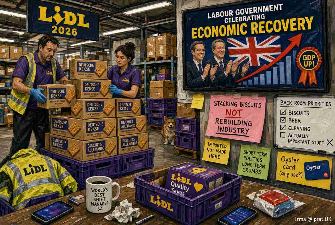 Lidl Announces £600 Million Investment and 50 New Stores, Labour Government Celebrates Economic Recovery Before Discovering the Jobs Involve Stacking German Biscuits Rather Than Rebuilding British Industry