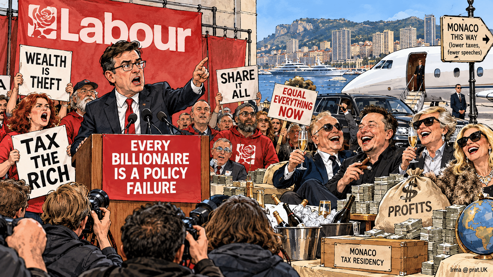 Labour Left Revives Billionaire Slogan
