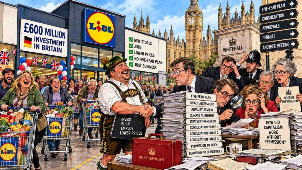 Lidl Meets Whitehall Chaos Lidl Meets Whitehall Chaos