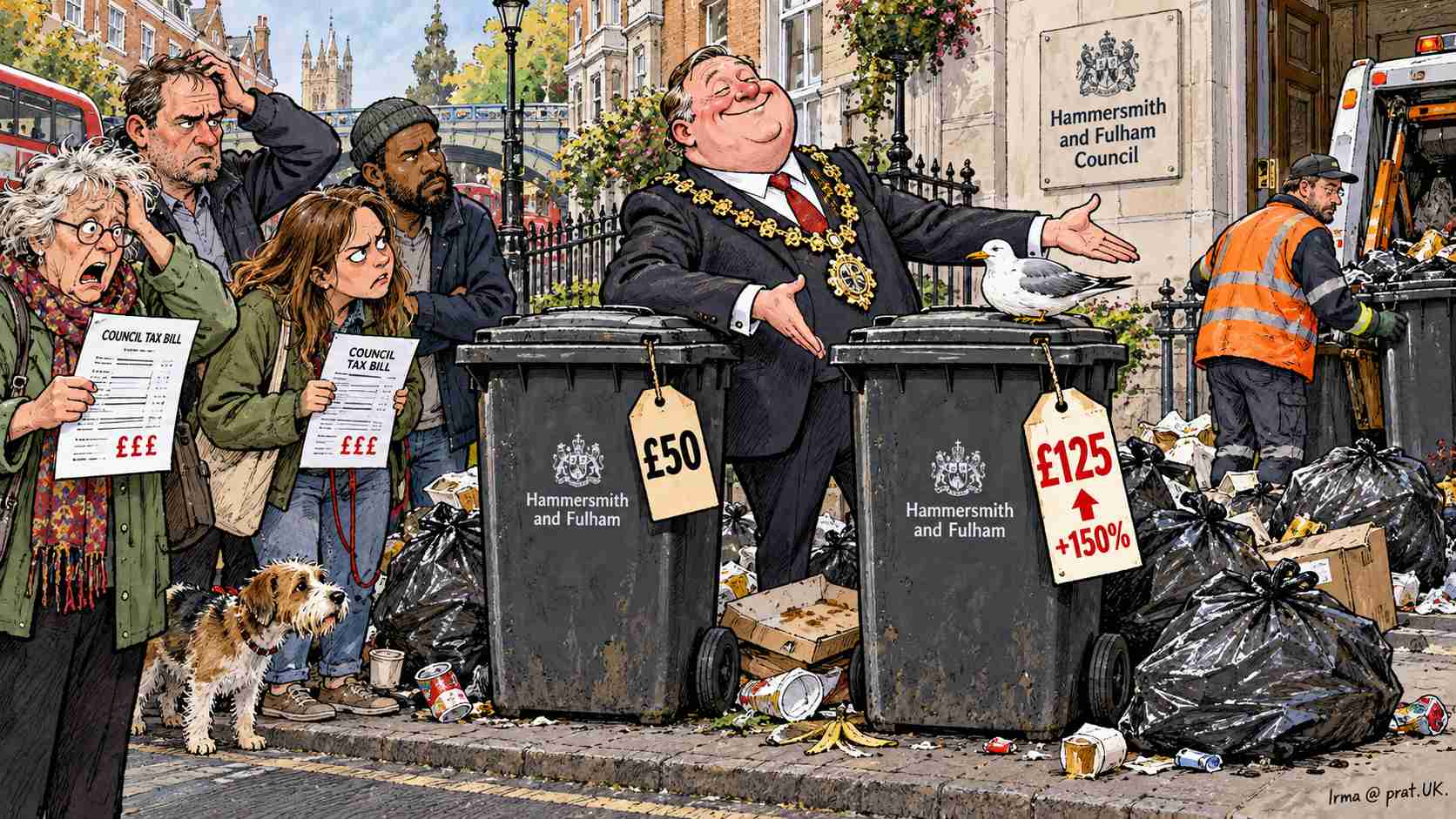Hammersmith and Fulham Wants 150% More for the Same Bins