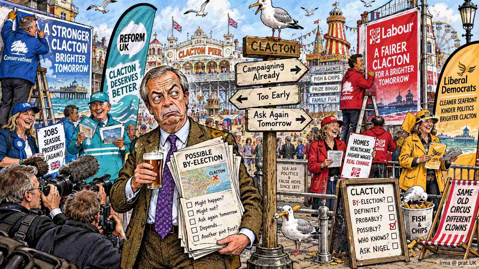 Political Parties Prepare for Possible Clacton By-Election, Nigel Farage Complains Opponents Are Campaigning Before He Has Decided Whether There Is an Election