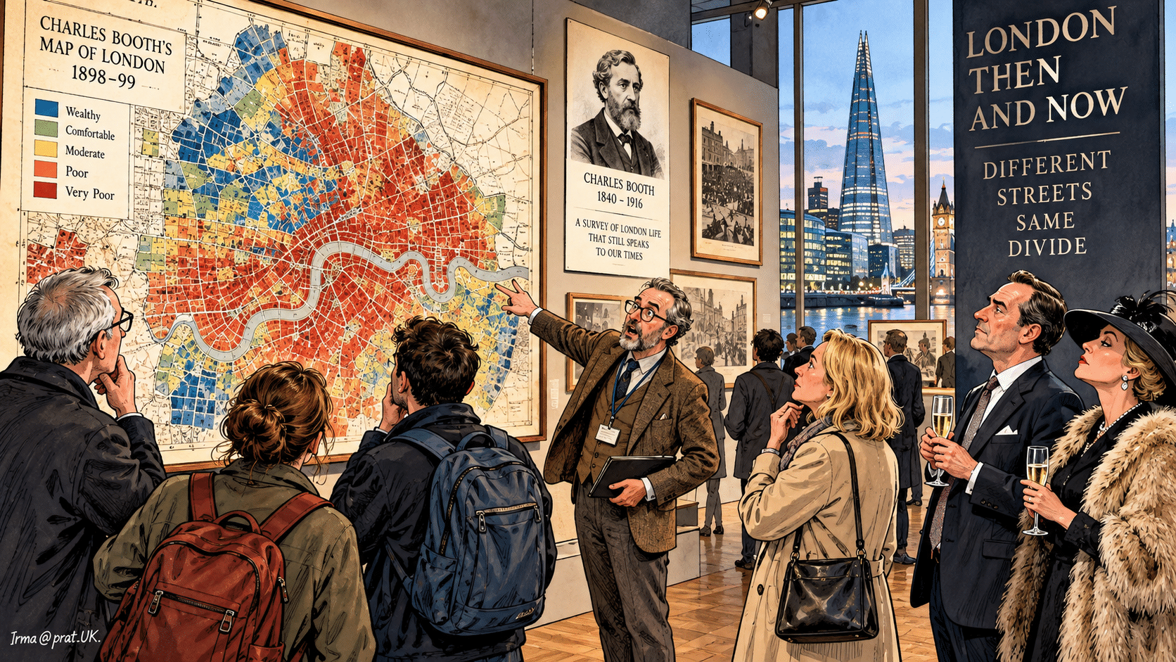 Booth Poverty Maps Exhibition Shows London Divide