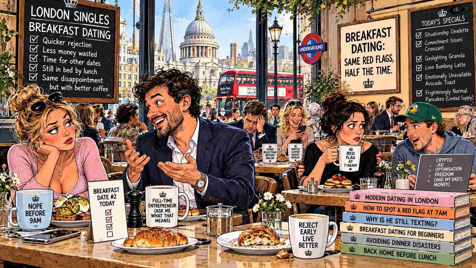 London Singles Abandon Dinner Dates for Breakfast