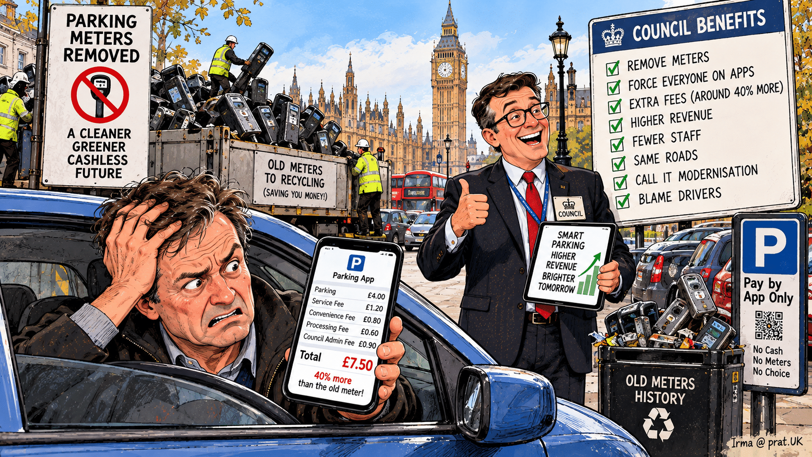 Parking Apps Cost Drivers 40% More as Councils Axe Meters