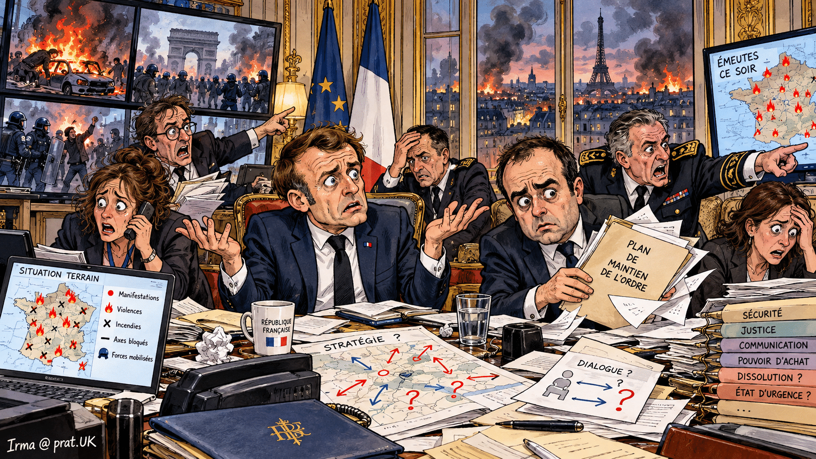 Leftists Say Macron Abandoned France for Qatar