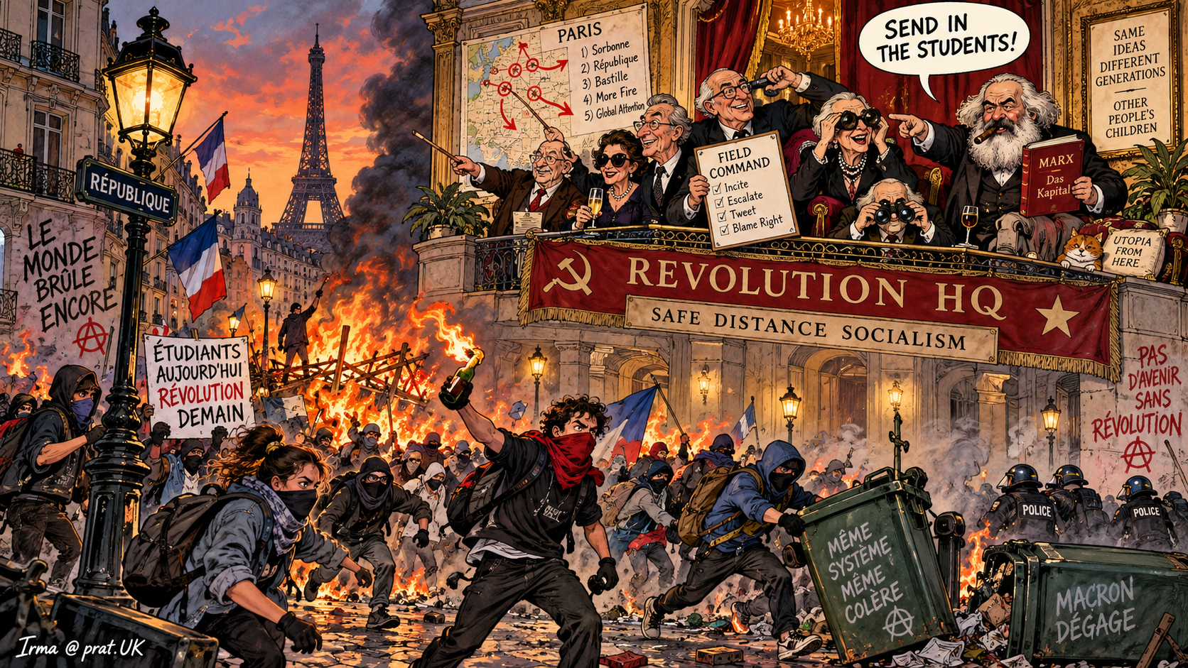 Leftists Fight Cost of Living by Burning Cars