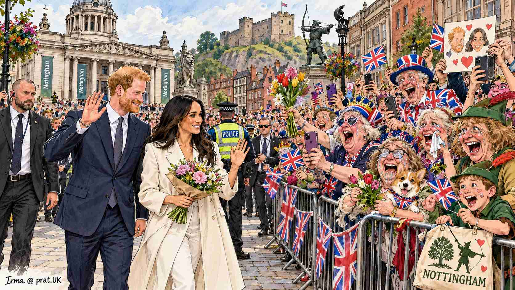 Prince Harry Returns and Nottingham Cheers Right on Cue