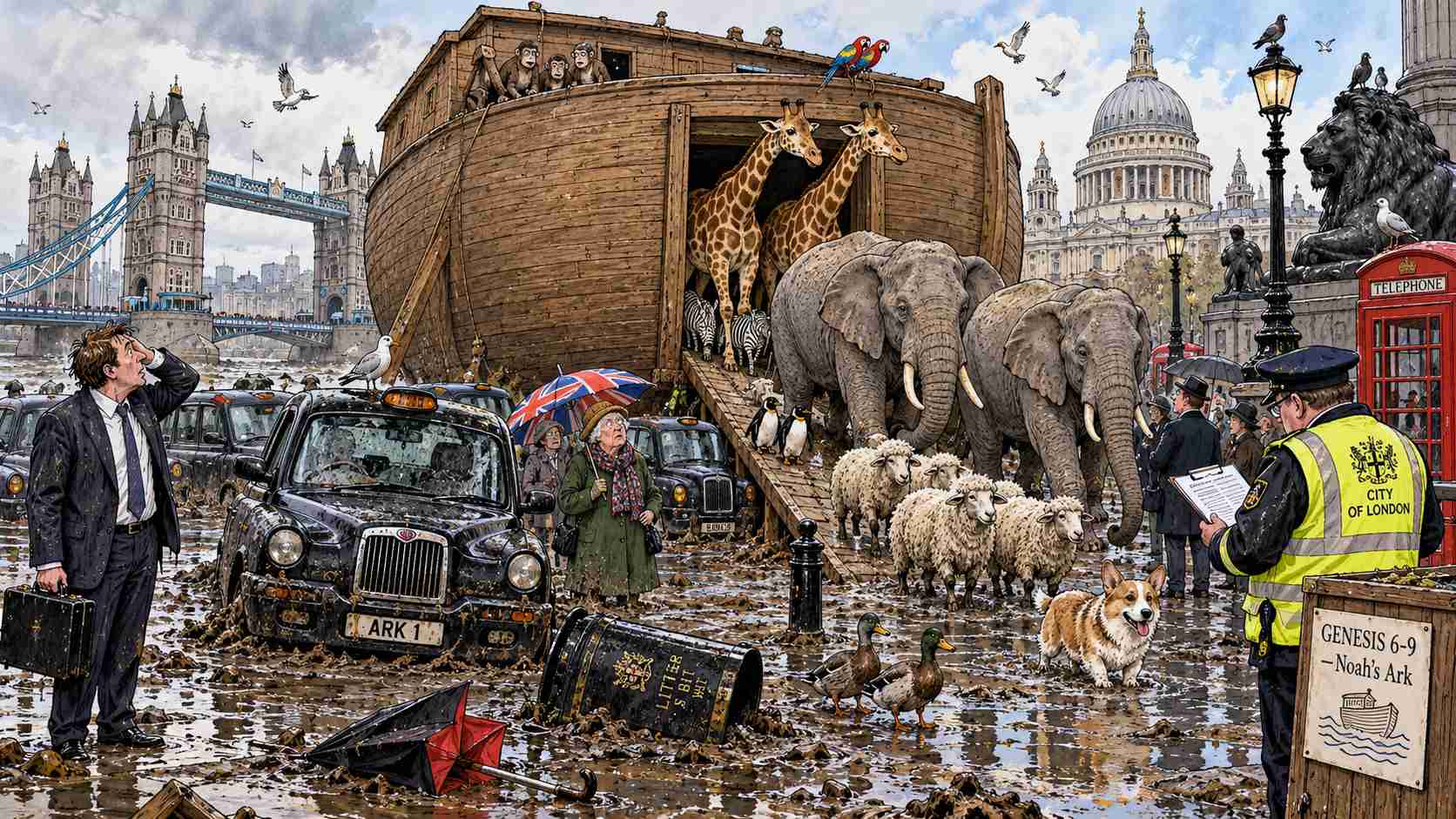 Thames Water Hires Noah, Who Asks Where the Pipes Are