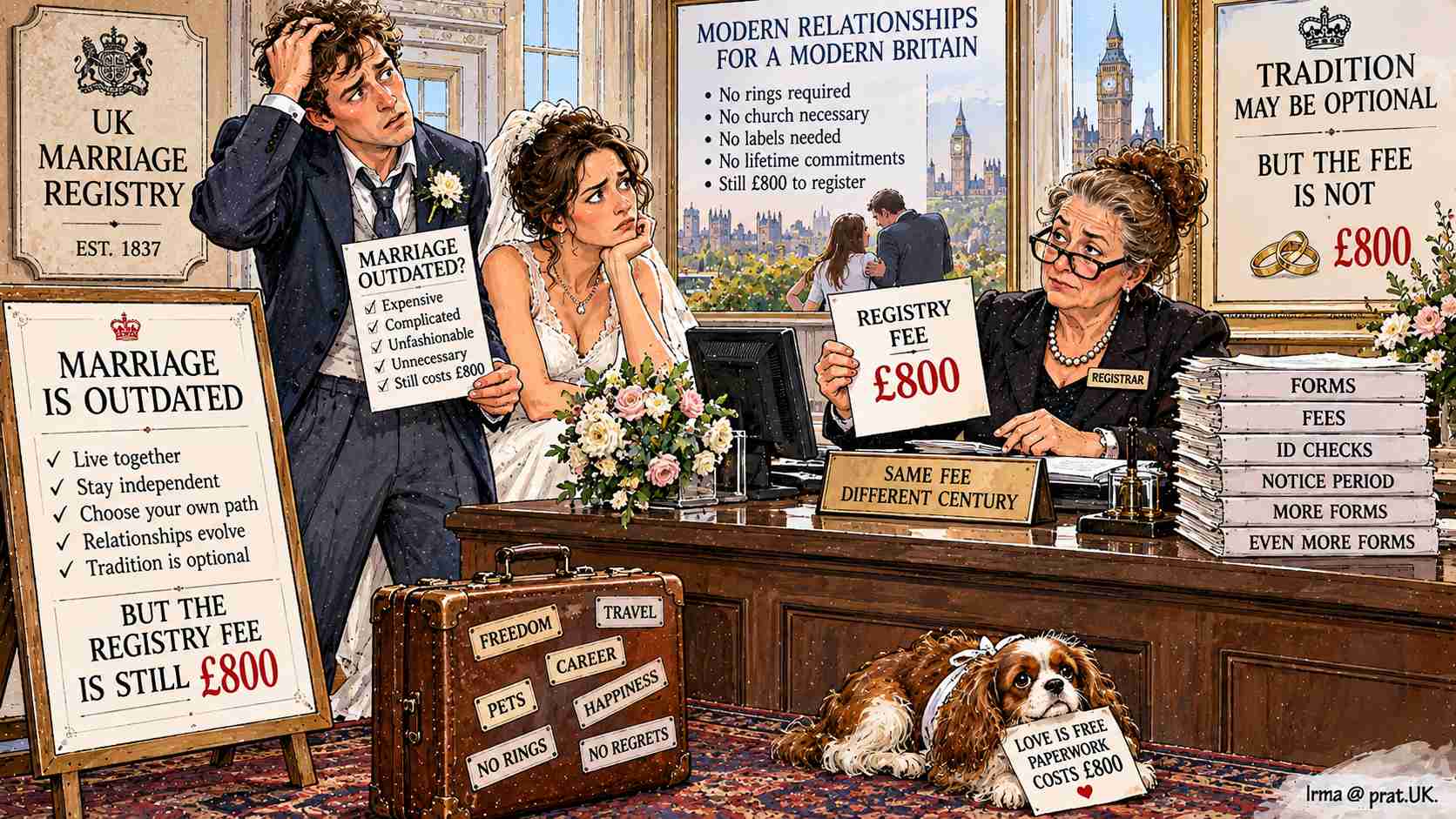 Marriage Is Outdated, but the £800 Registry Fee Isn’t