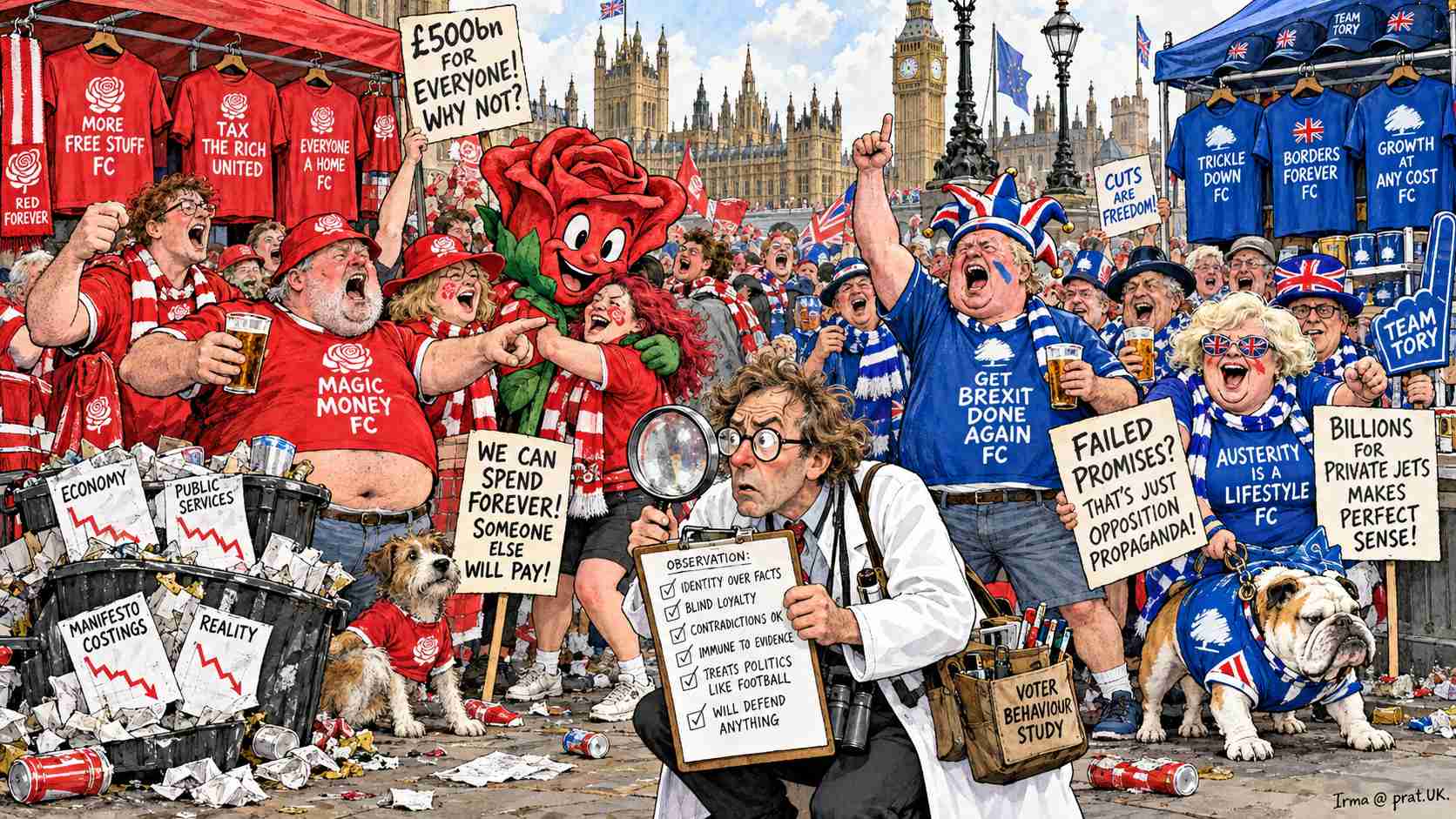 Scientists Discover British Voters Will Defend Absolutely Anything Once They’ve Bought the Matching Political Shirt