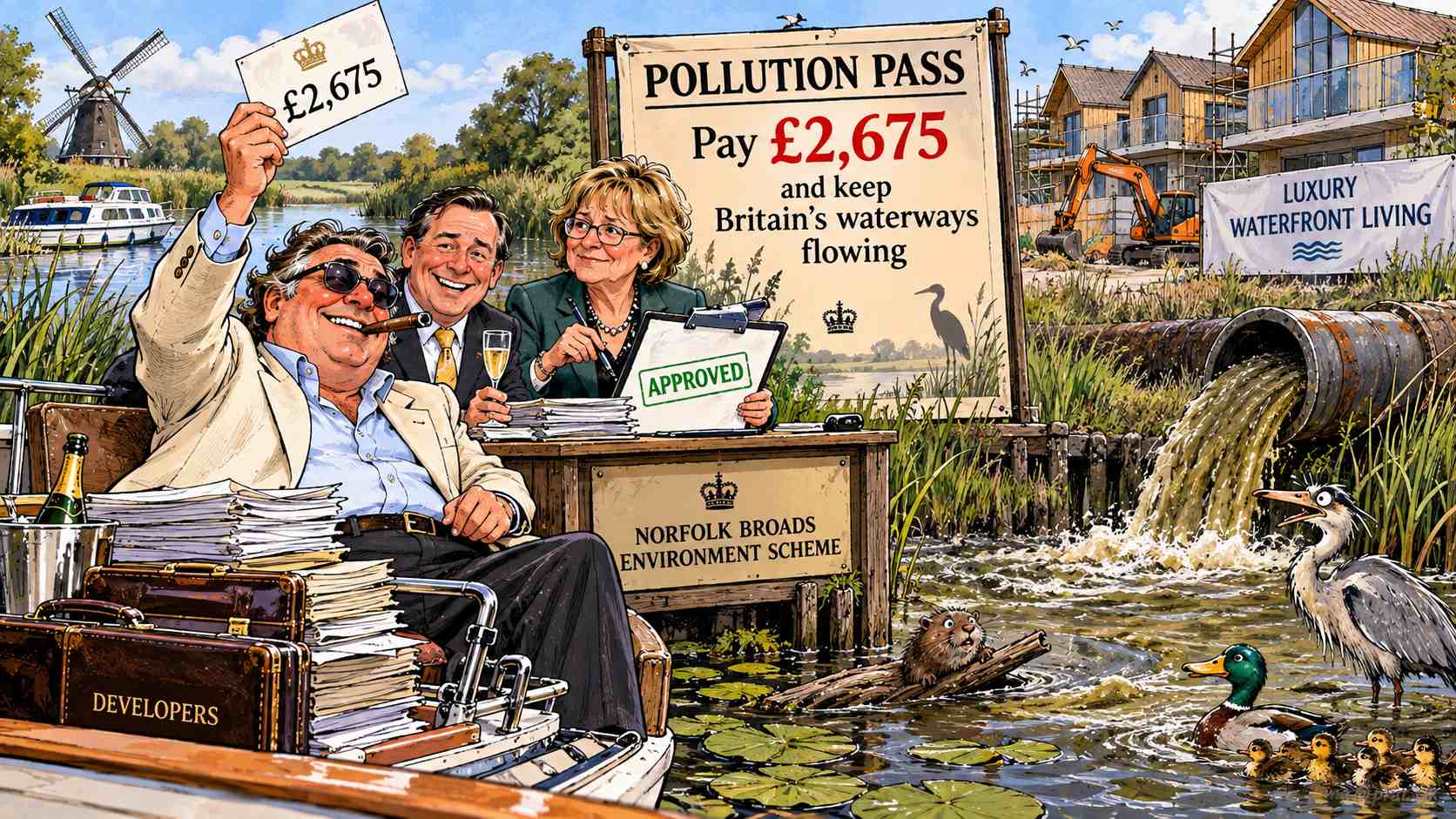 Norfolk Broads Plan Lets Developers Pay £2,675 to Pollute