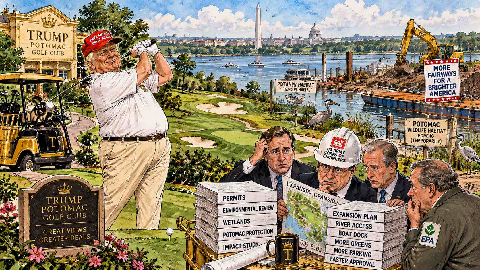 East Potomac Park: Trump Brings Golf to a Golf Course