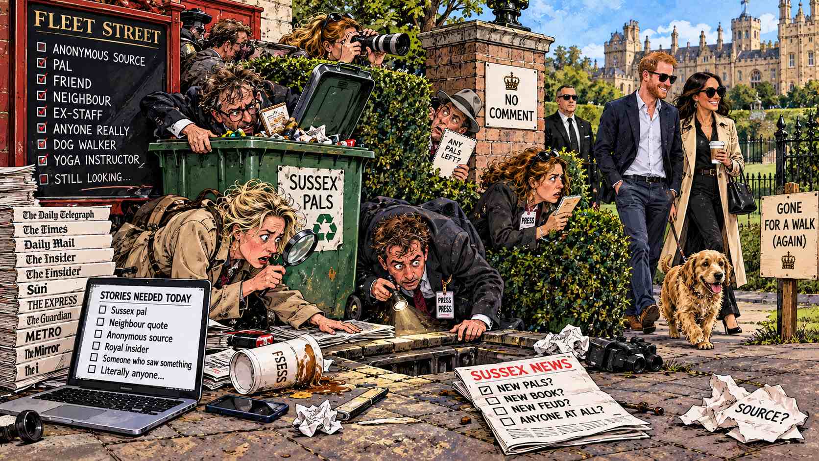 Anonymous Sources Run Dry as Fleet Street Hunts Sussex Pals