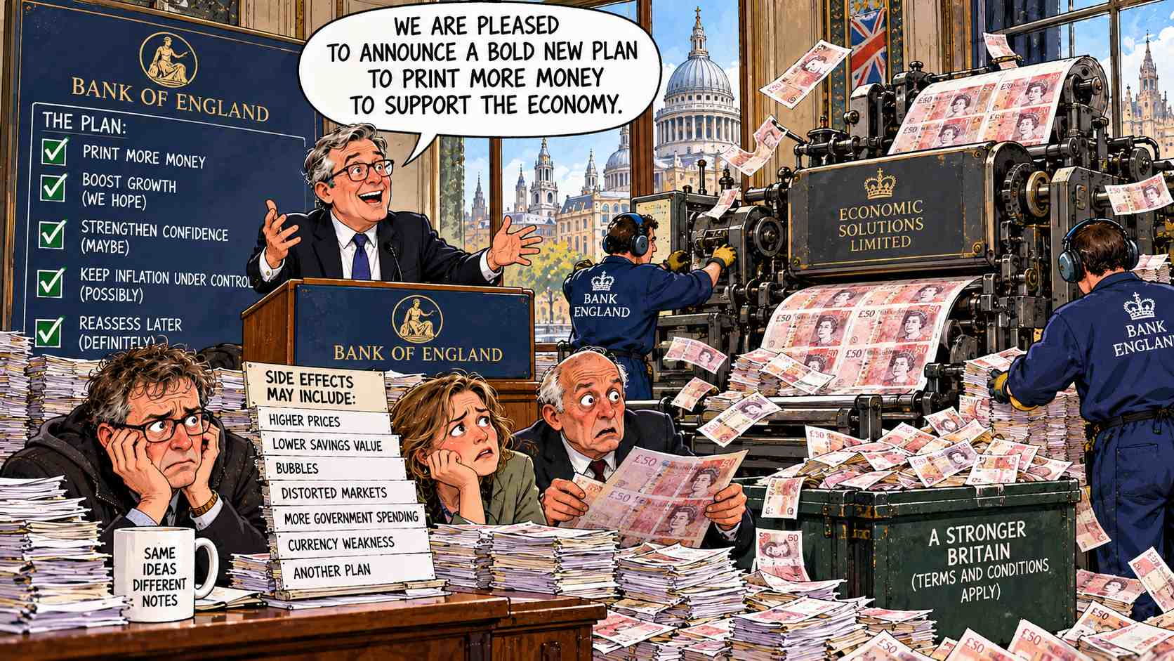 Bank of England Announces Plan to Print Money