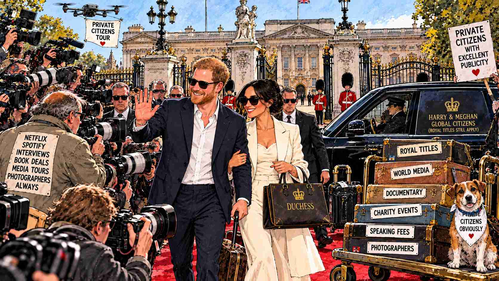 Harry and Meghan Insist They’re Private Citizens