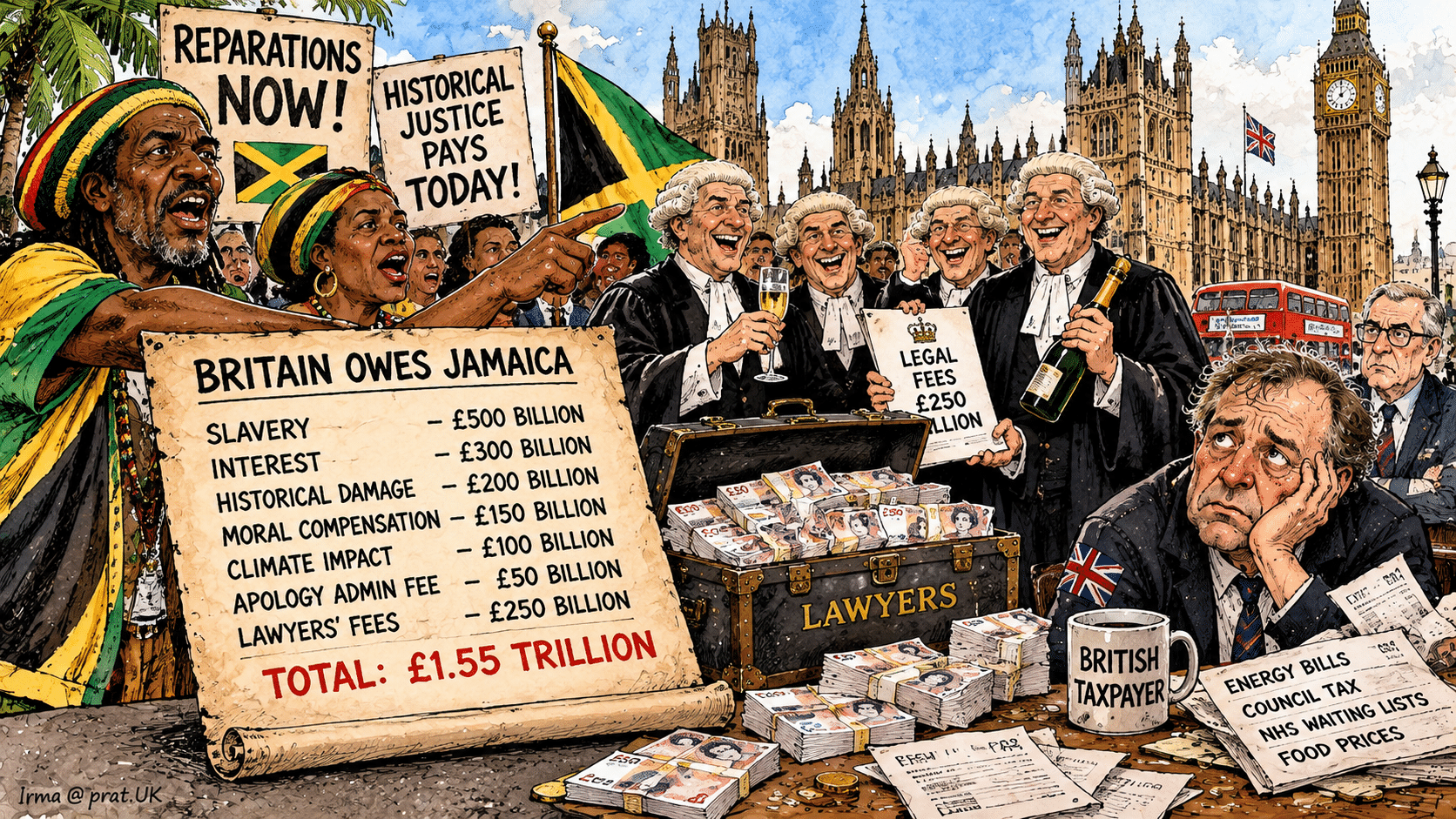 Socialists Demand Britain Pay Jamaica Billions for Slavery, Insist Today’s Workers Must Compensate Yesterday’s Victims While Wealthy Lawyers Collect Tomorrow’s Fees