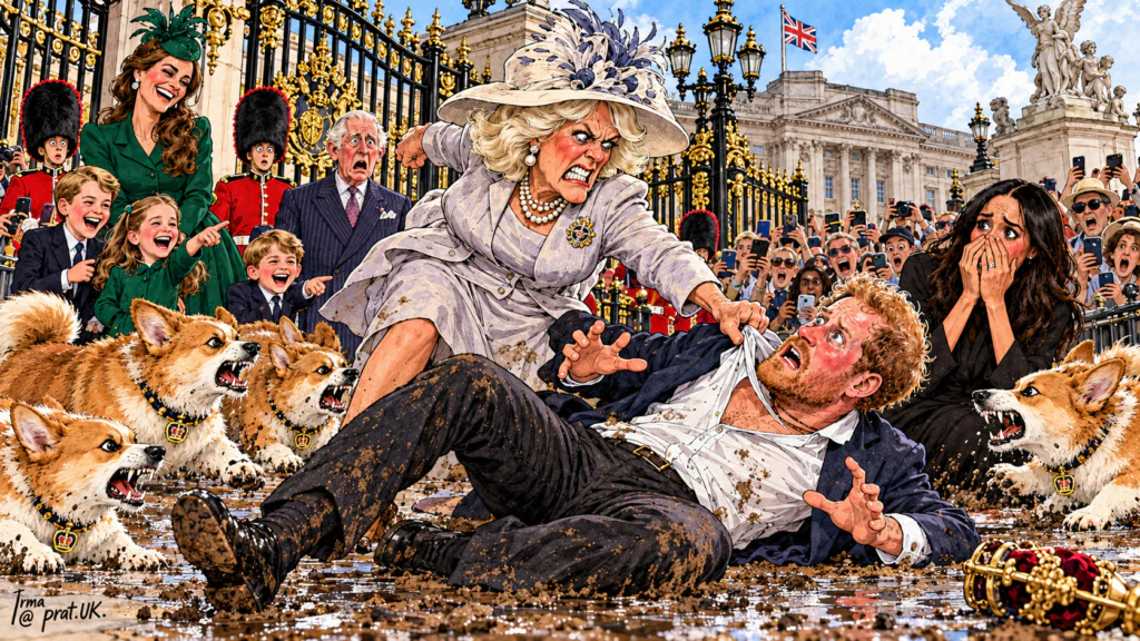 Royal Courtyard Chaos at Buckingham Palace
