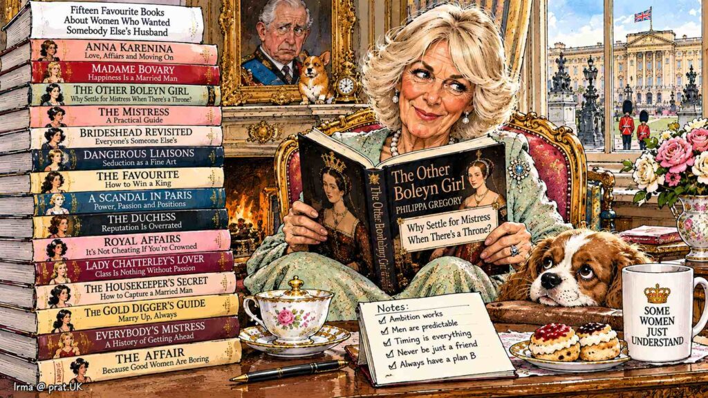 Royal Reading Room Scandal Satire - The first essential book is The Other Boleyn Girl by Philippa Gregory,