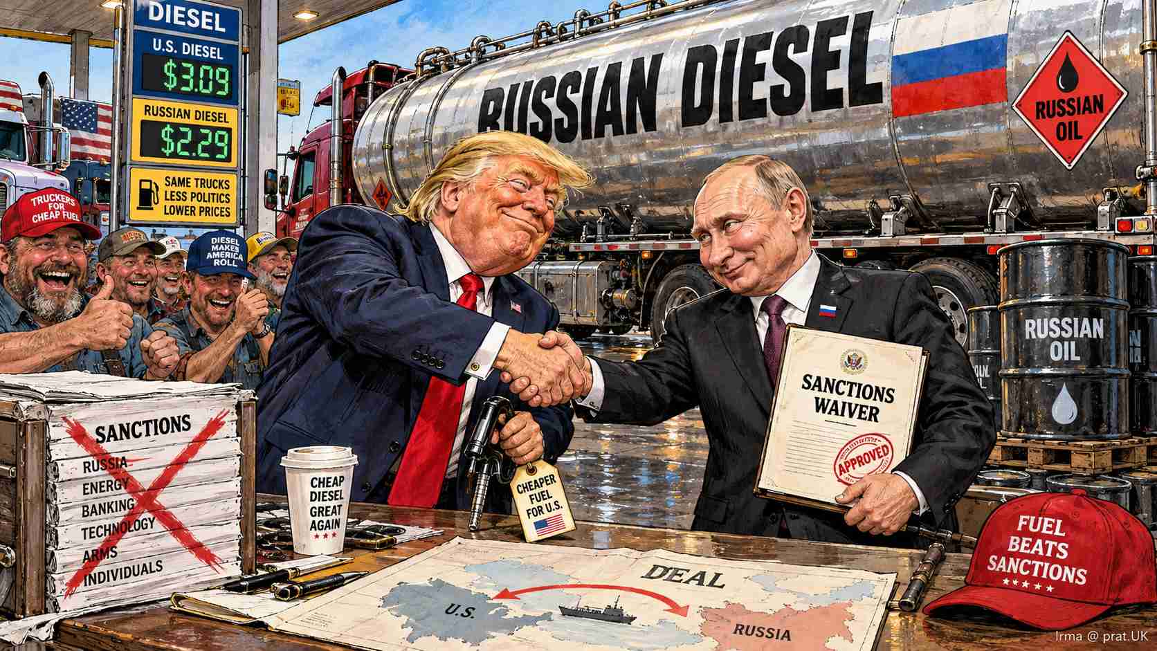 Russian Diesel Deal: Trump Trades Sanctions for Cheap Fuel