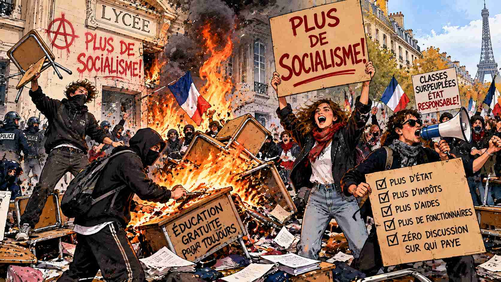 French Students Demand More Socialism