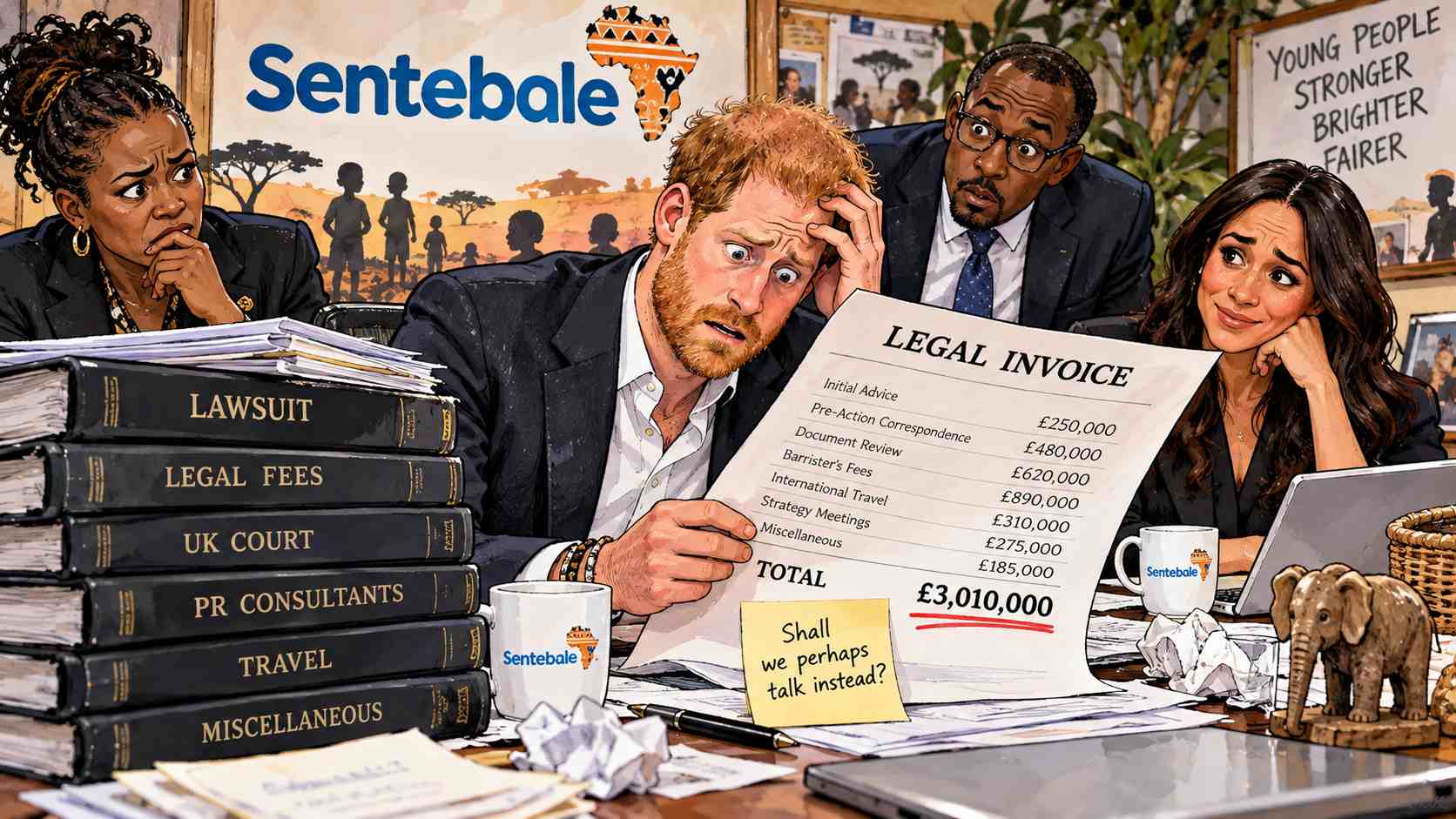 Sentebale Pauses Harry Lawsuit After Reading the Invoice