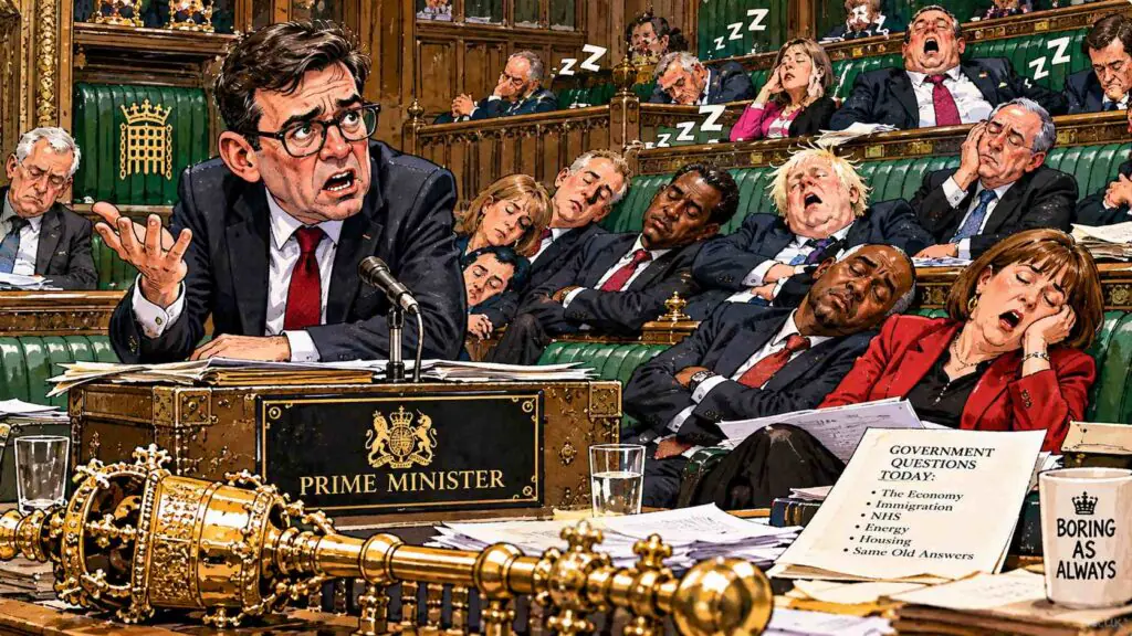 Sleepy Parliament Prime Minister’s Questions