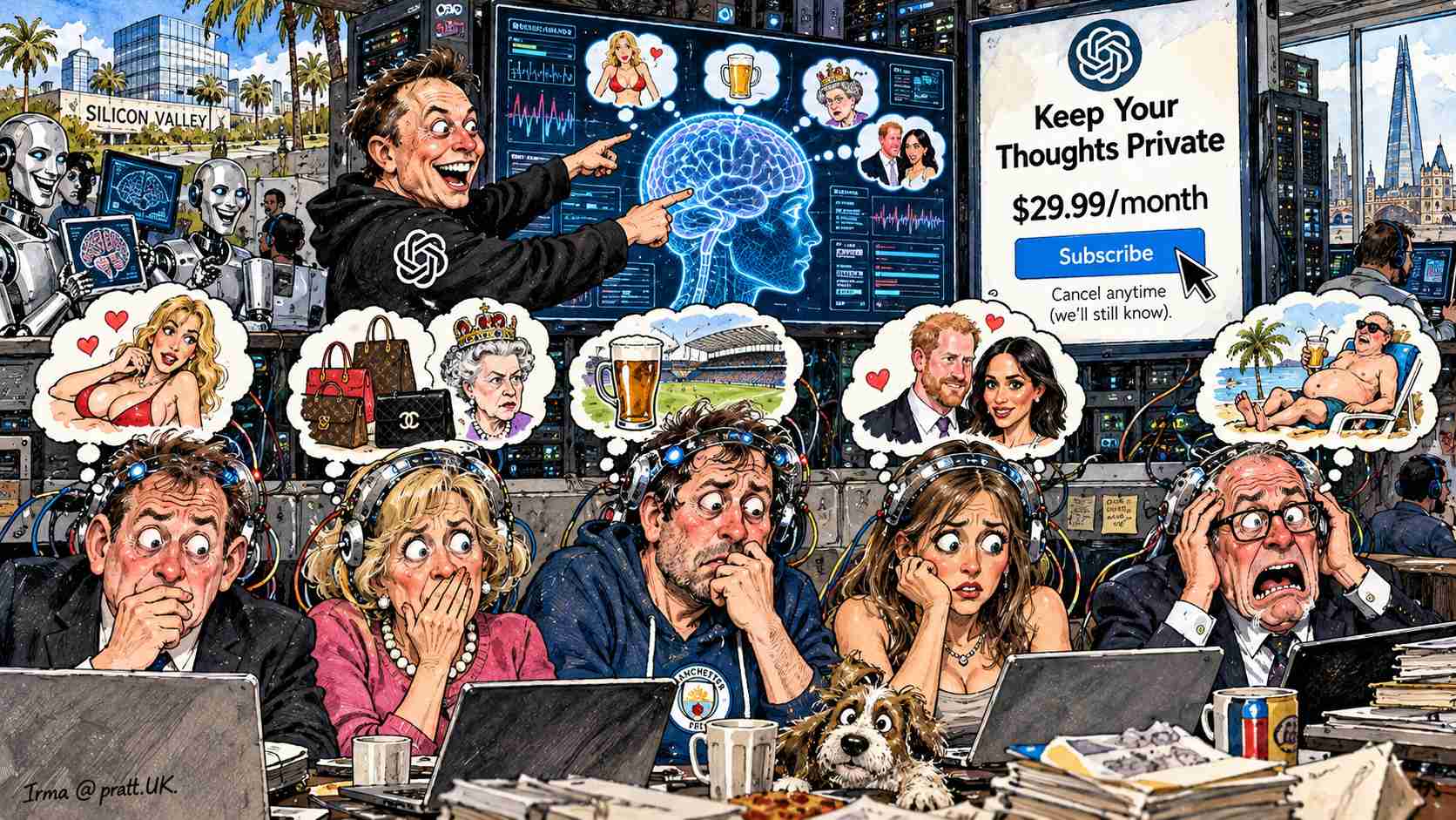 Silicon Valley Develops Artificial Intelligence That Can Read Human Minds, Immediately Introduces .99 Monthly Subscription to Keep Your Thoughts Private