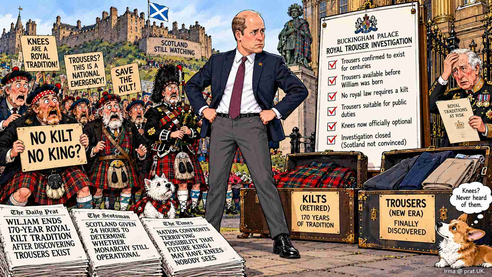 Prince William Refuses to Wear Kilt