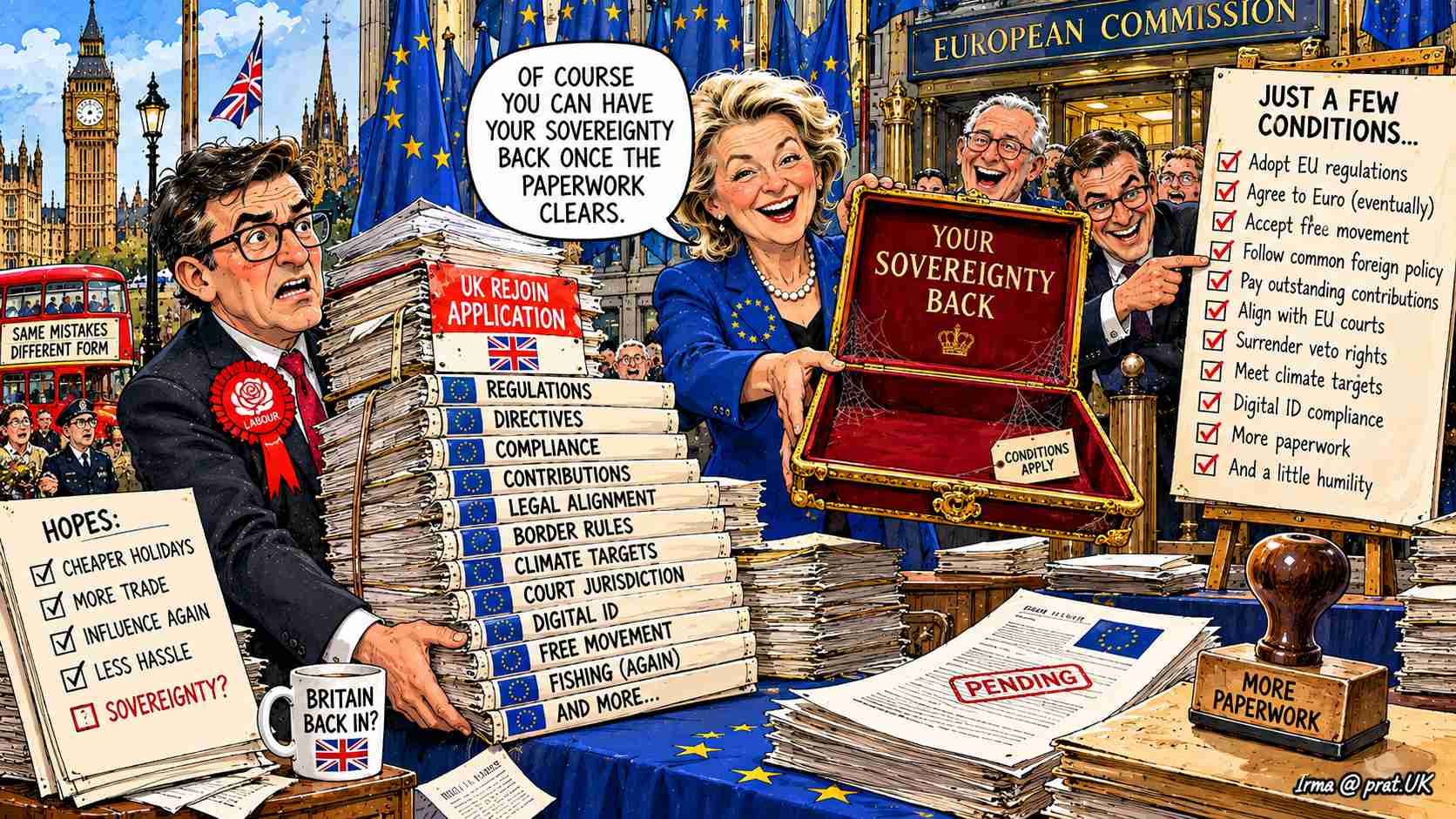 UK Rejoining EU: Brussels Offers Sovereignty Back Once the Paperwork Clears