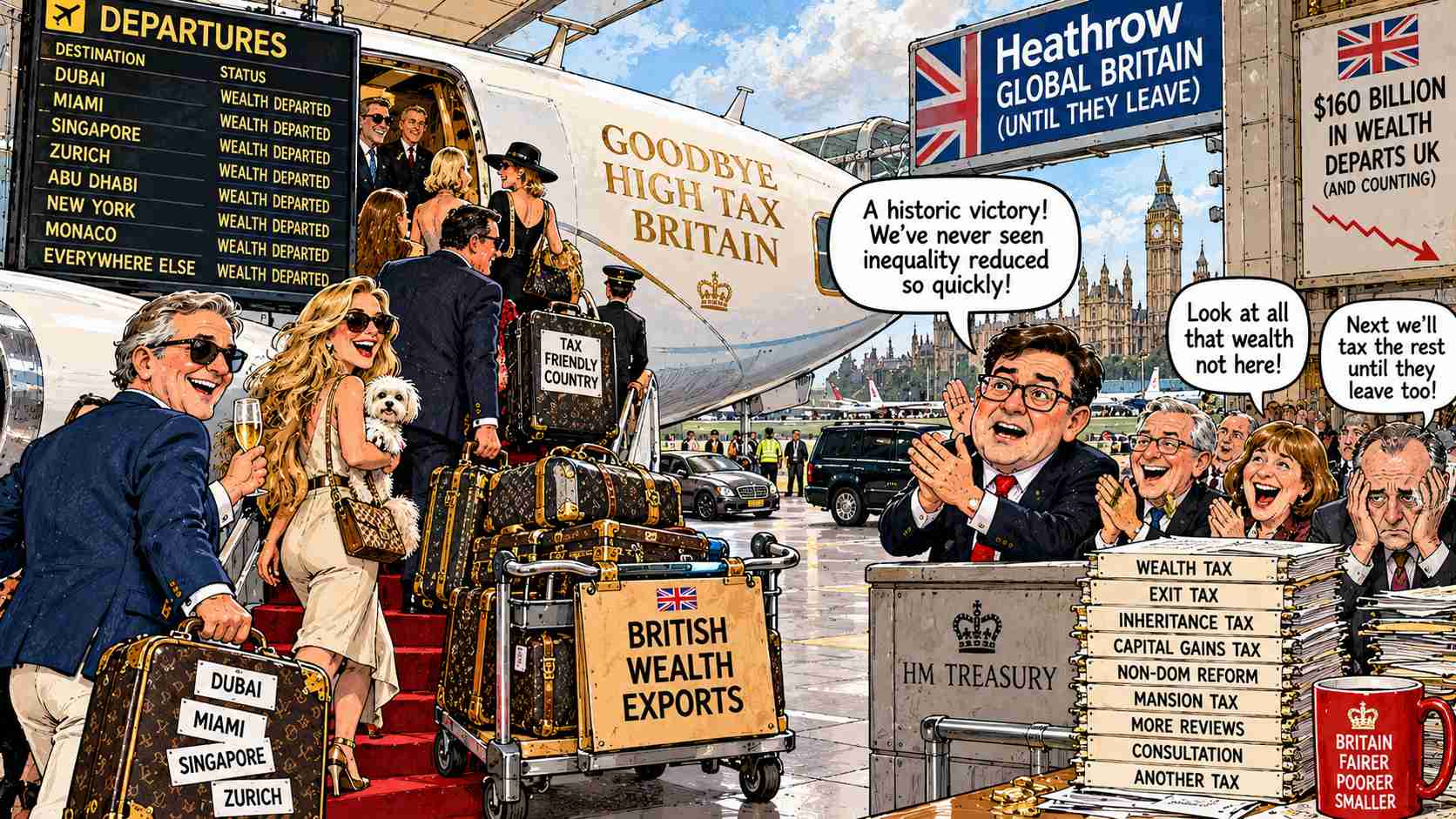 Britain Successfully Drives Out Wealth