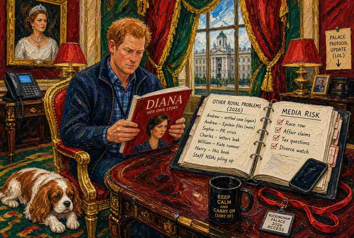 Prince Harry Checks Uncle’s Diana Memoir for Embarrassing Revelations, Discovers Royal Family Has Bigger Problems Than Chapter About Him