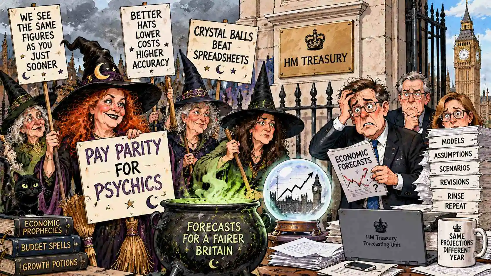 London Witches Demand Pay Parity