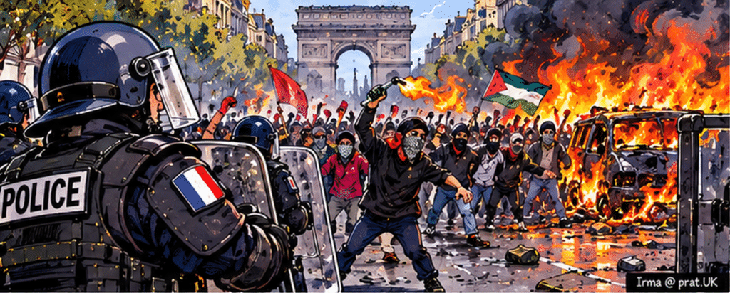 france riots police pov